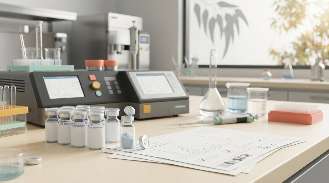 GHK-Cu Copper Peptide Lab Standards: Assays, COAs and Batch Checks